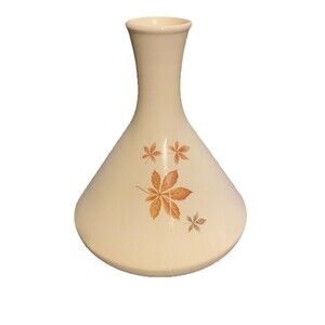 Vintage 1960's Taylor Smith Taylor Autumn leaves Wide Bottom Carafe/Vase